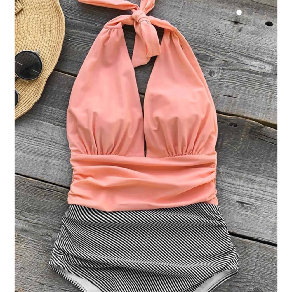 Keeping You Accompanied Stripe One-piece Swimsuit